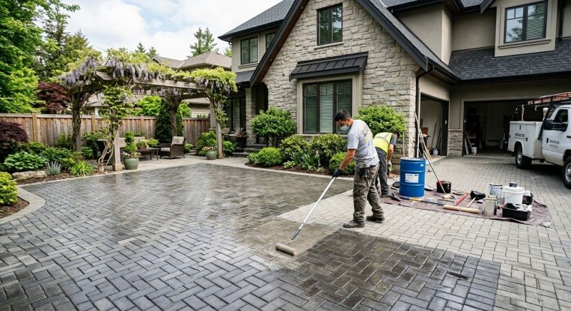Flagstone Sealing in Kansas City, KS