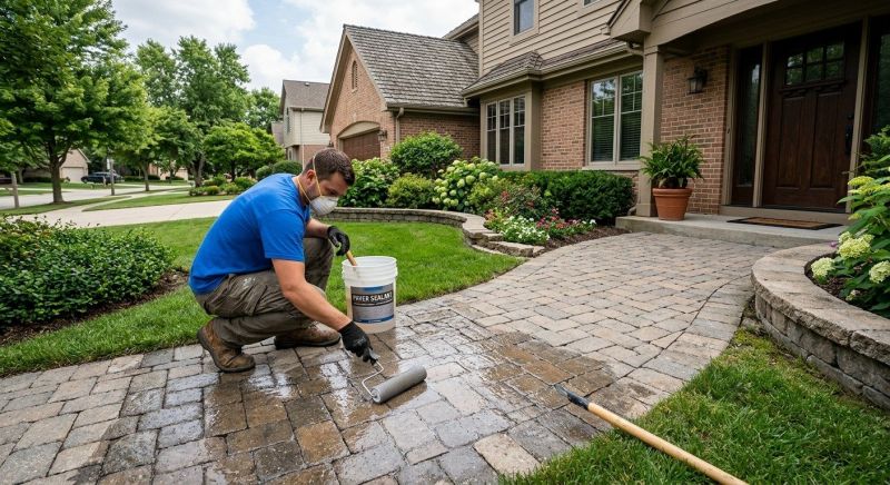 Paver Driveway Sealing in Alpharetta, GA