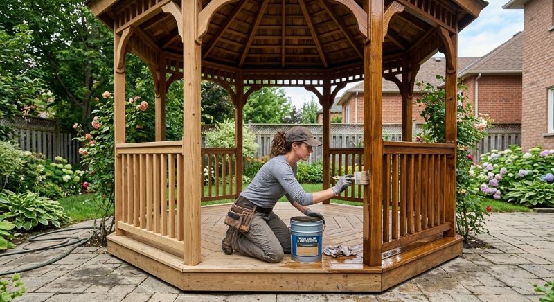 Pergola Sealing in Gig Harbor, WA