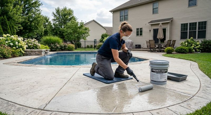 Pool Patio Sealing in Redmond, WA