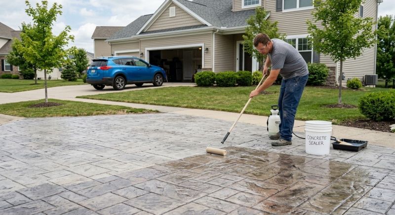 Porch Concrete Sealing in Redmond, WA