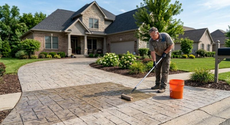 Stamped Concrete Sealing in Kansas City, KS